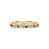 Sarah Lil Blue Mix 14K Gold Ring w. Sapphires & Diamonds