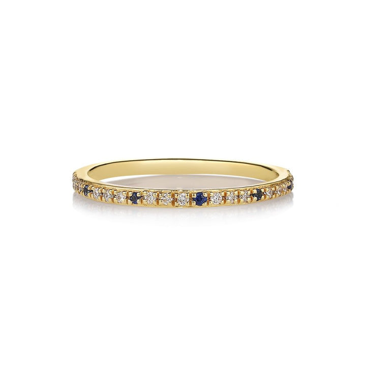 Sarah Lil Blue Mix 14K Gold Ring w. Sapphires & Diamonds