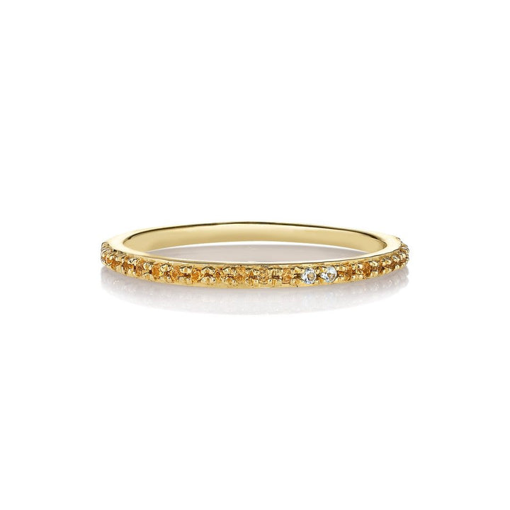 Sarah Lil Orange 14K Rosegold Ring w. Sapphires & Topaz