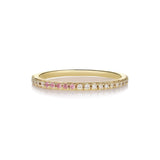 Sarah Lil Pink 14K Gold Ring w. Diamonds & Sapphires