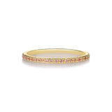 Sarah Lil Pure Baby Pink 14K Gold Ring w. Sapphires