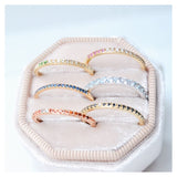 Sarah Lil Orange 14K Rosegold Ring w. Sapphires & Topaz