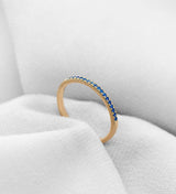Sarah Lil Blue 14K Gold Ring w. Sapphires