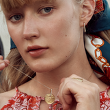 Wild Flowers 18K Gold Pendant w. Lab-Grown Diamonds