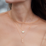 Sunbeam 18K Gold Pendant w. Lab-Grown Diamond