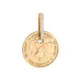 Wild Flowers 18K Gold Pendant w. Lab-Grown Diamonds