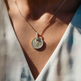 Wild Flowers 18K Gold Pendant w. Lab-Grown Diamonds