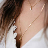 Drops of Memories 18K Gold Pendant w. Lab-Grown Diamond