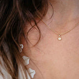 Drops of Memories 18K Gold Pendant w. Lab-Grown Diamond