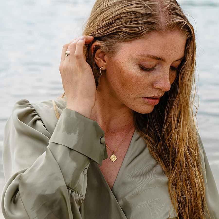 Memories of the Sea Anhänger aus 18K Gelbgold I Labor-Diamanten