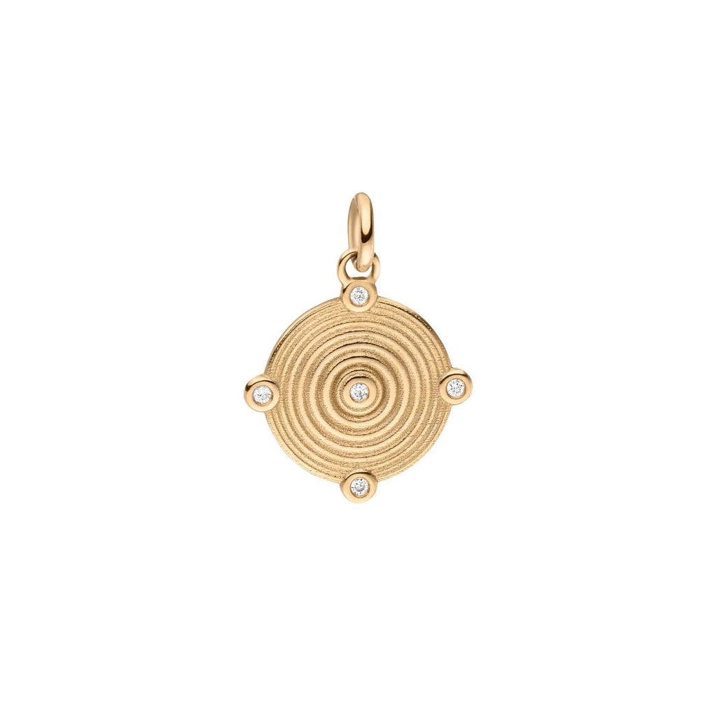 Memories of the Sea 18K Guld Vedhæng m. Lab-Grown Diamanter