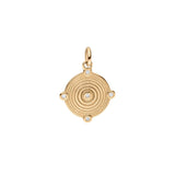 Memories of the Sea 18K Gold Pendant w. Lab-Grown Diamonds