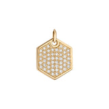 Sunray 18K Gold Pendant w. Lab-Grown Diamonds