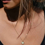Sunray 18K Gold Pendant w. Lab-Grown Diamonds
