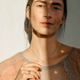 Sunray 18K Gold Pendant w. Lab-Grown Diamonds