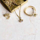 ReMind 18K Gold Pendant w. Lab-Grown Diamond