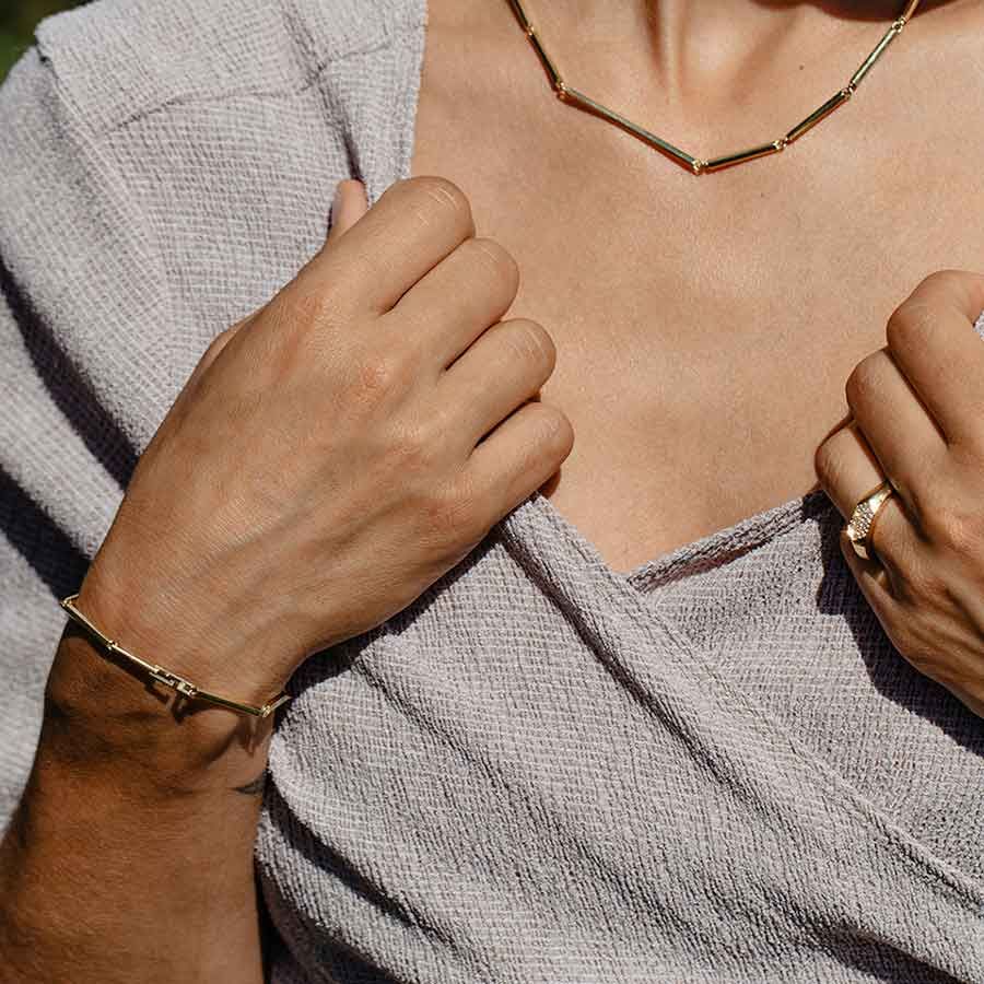 Sunray 18K Gold Bracelet
