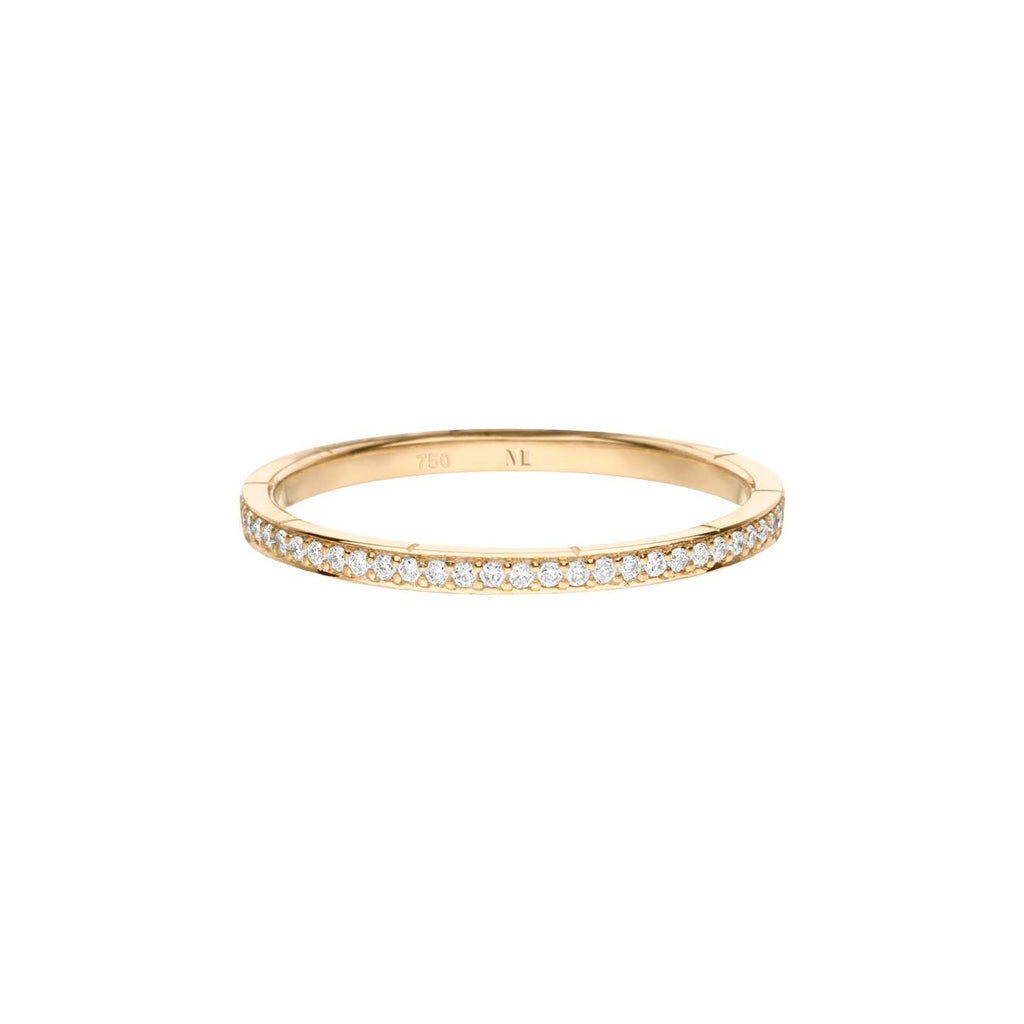 Wilderness Eternity 18K Gold Ring w. Lab-Grown Diamonds