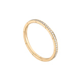 Wilderness Eternity 18K Gold Ring w. Lab-Grown Diamonds