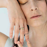 Wilderness Eternity 18K Gold Ring w. Lab-Grown Diamonds