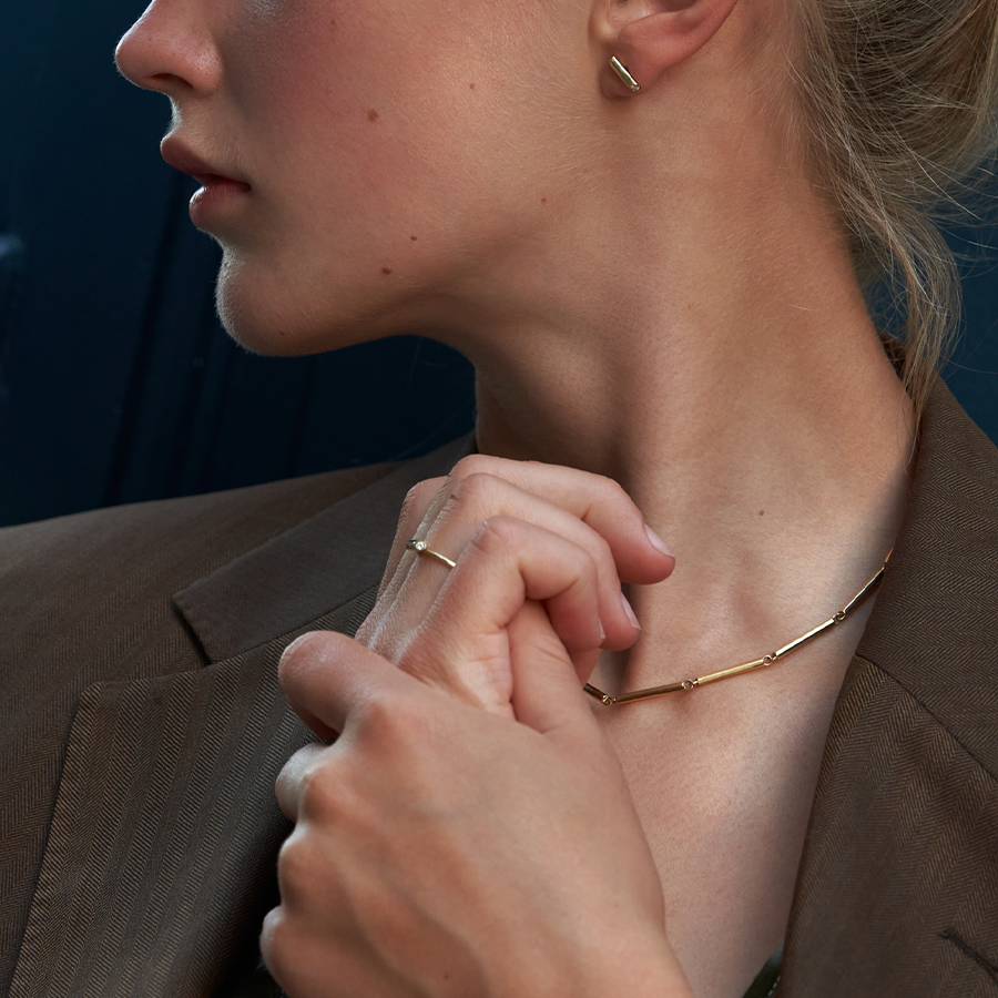 Sunray 18K Gold Necklace