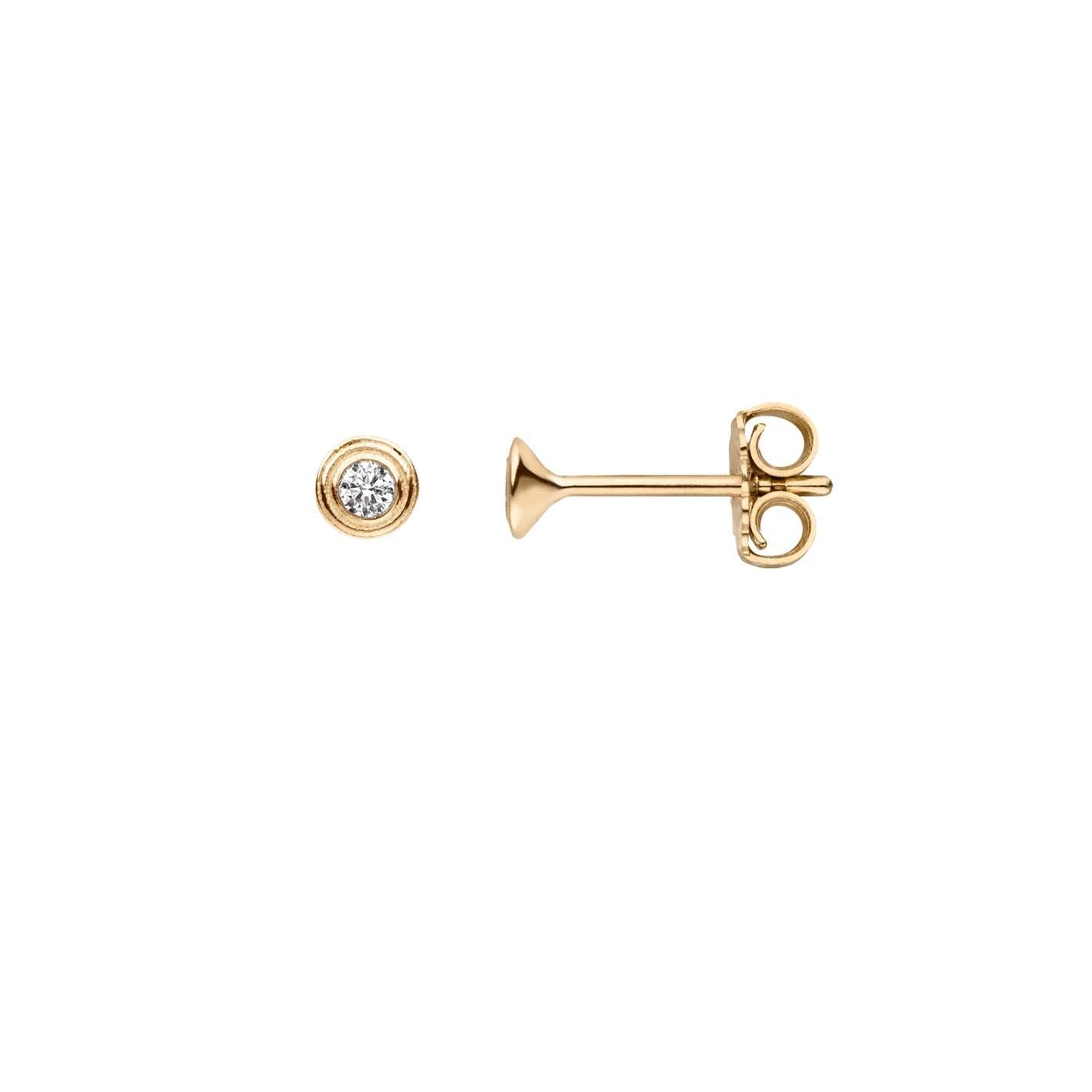 Drops of Memories 18K Gold Studs w. Lab-Grown Diamond