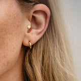 Drops of Memories 18K Gold Studs w. Lab-Grown Diamond