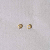Drops of Memories 18K Gold Studs w. Lab-Grown Diamond