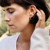 Wilderness 18K Gold Earrings w. Lab-Grown Diamond