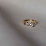 ReMind mini Solitaire 18K Gold or Whitegold Ring w. Lab-Grown Diamond