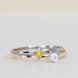 ReMind mini Solitaire 18K Gold or Whitegold Ring w. Lab-Grown Diamond