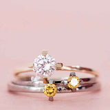 ReMind mini Solitaire 18K Gold or Whitegold Ring w. Lab-Grown Diamond
