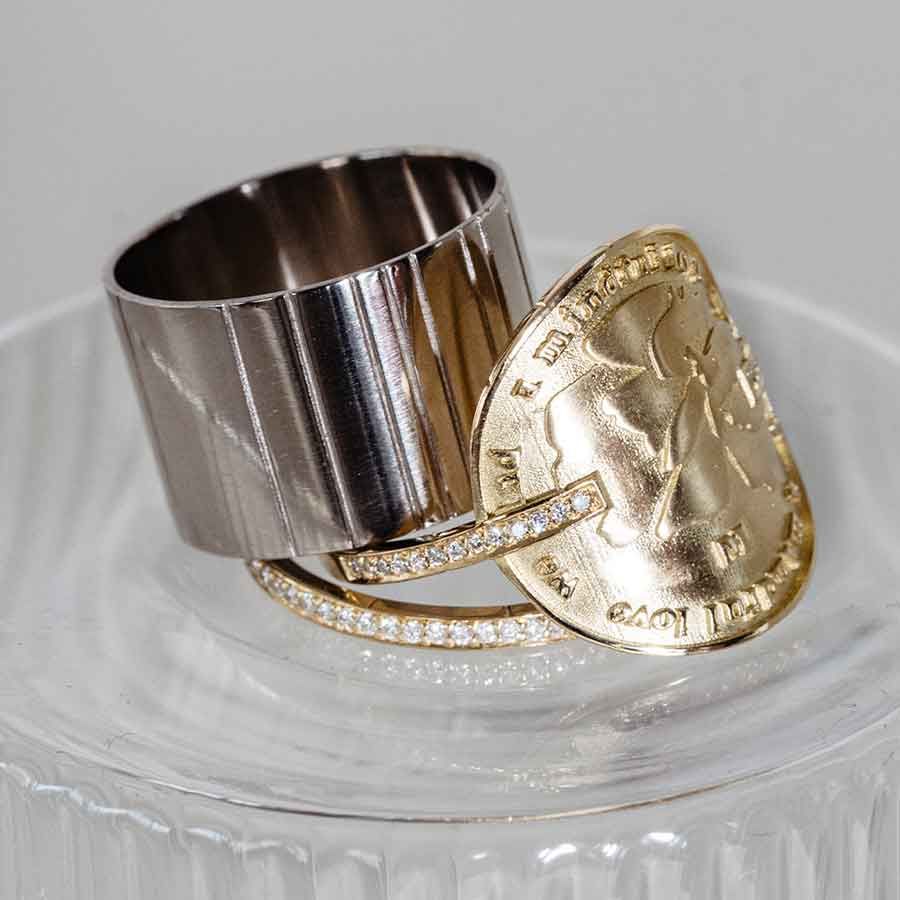 Wild Flowers 18K Guld Ring m. Lab-Grown Diamanter