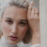 Sunbeam 18K Gold Ring w. Lab-Grown Diamond