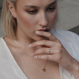 Sunray 18K Gold Ring w. Lab-Grown Diamond