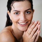 Wave 18K Gold Ring w. Lab-Grown Diamonds