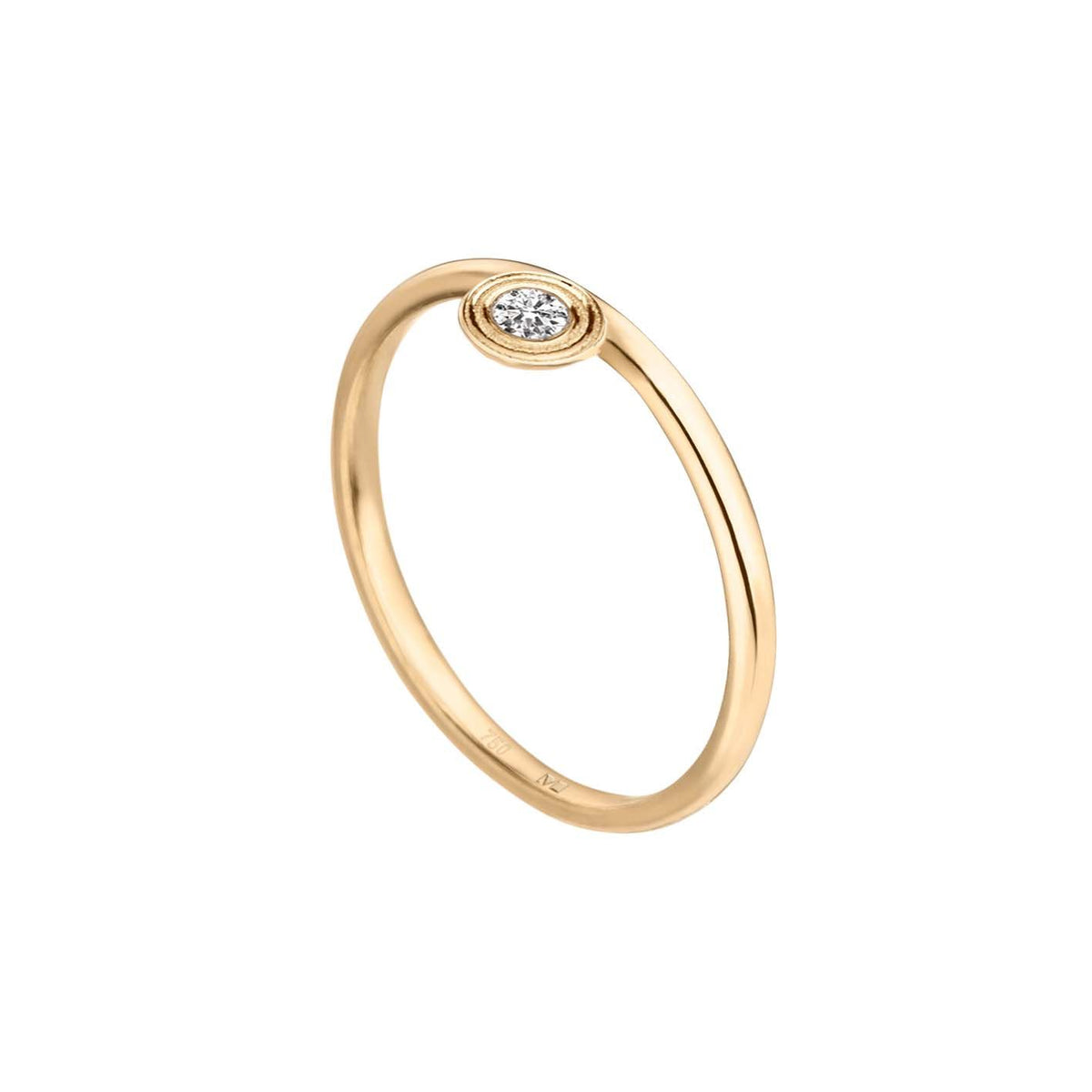 Drops of Memories Goldring aus 18K I Labor-Diamanten