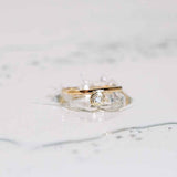 Drops of Memories 18K Gold Ring w. Lab-Grown Diamond