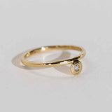 Drops of Memories 18K Gold Ring w. Lab-Grown Diamond
