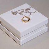 Sunray Signet 18K Guld Ring m. Lab-Grown Diamanter