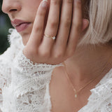 ReMind medium Solitaire 18K Gold Ring w. Lab-Grown Diamond