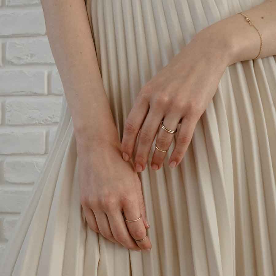 The Essential 18K Gold or Whitegold Ring