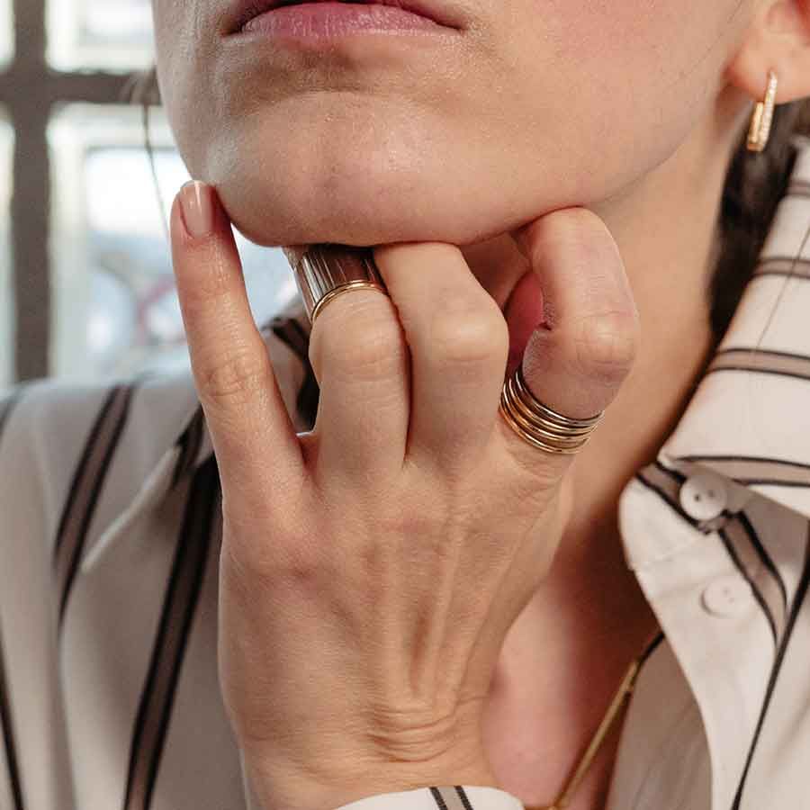 The Essential 18K Gold or Whitegold Ring