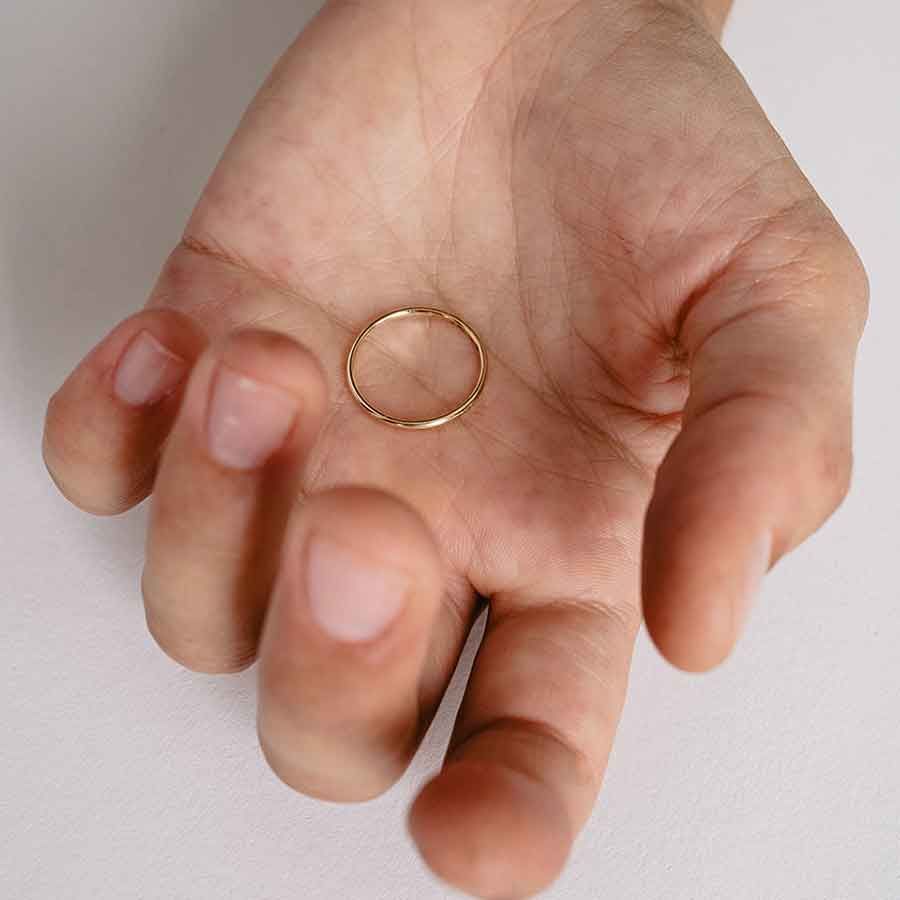 The Essential 18K Gold or Whitegold Ring