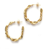 Seaweed Gold Plated Hoops