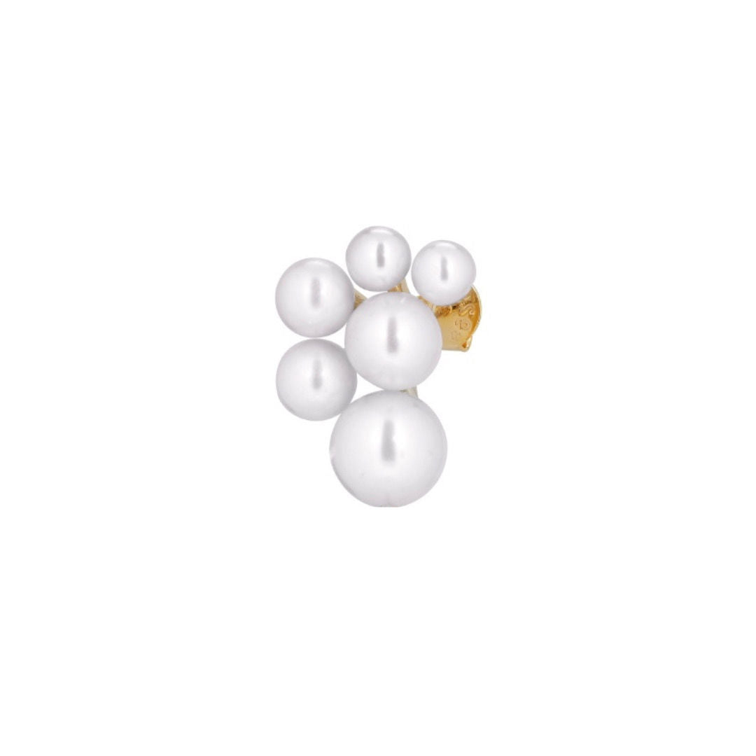 Serena 18K Gold Plated Stud w. Pearls