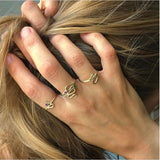 Serpentine 14K Goldring w. Amethyst