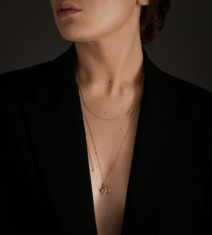 Dorje 18K Gold Necklace w. Diamond