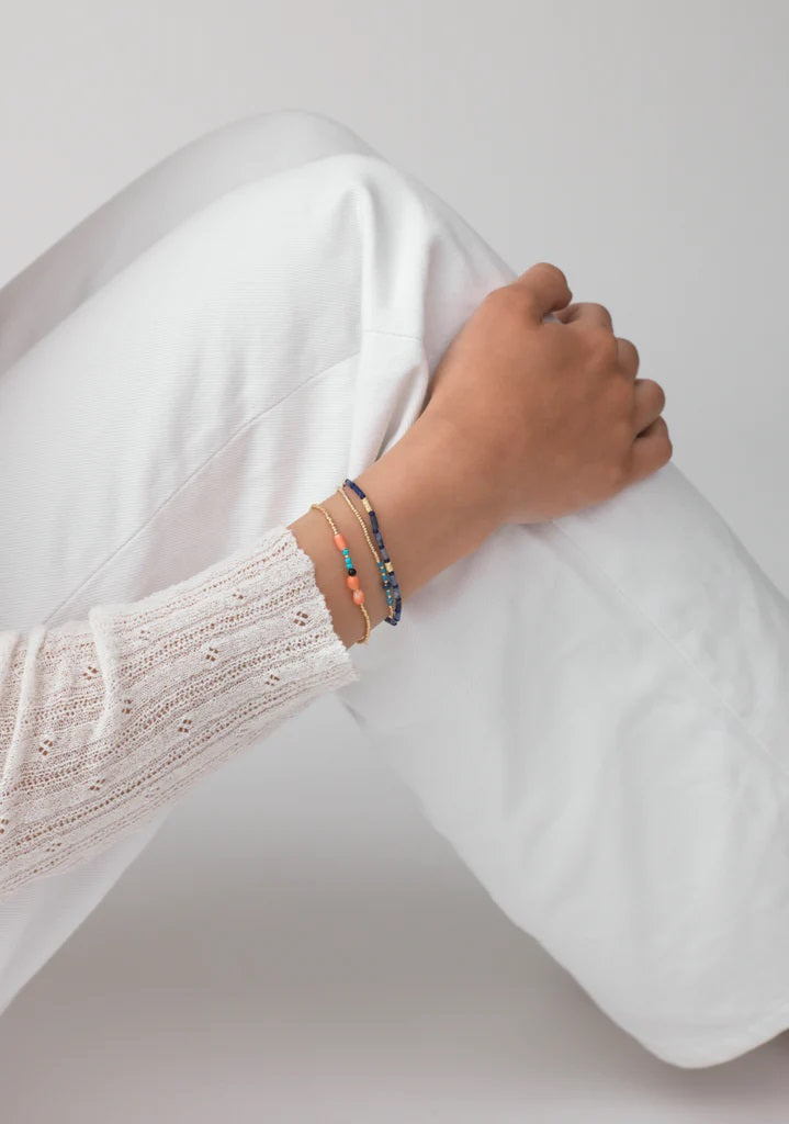 Azzurro Gold Plated Bracelet w. Sodalite