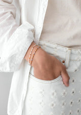 Tutti Colori Gold Plated Bracelet w. Mixed coloured Beads